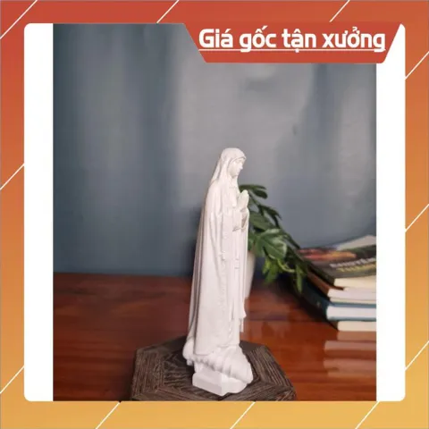 Tượng Đức Mẹ Fatima Cao 15cm Chất liệu Bột Đá composite, Tượng Mẹ Maria Tượng Công Giáo. CÓ HOẢ TỐC HCM