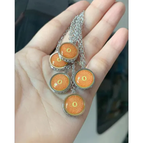DÂY CHUYỀN CHÚ LĂNG NGHIÊM TITAN ĐÍNH ĐÁ(mặt dây 1.4cm)