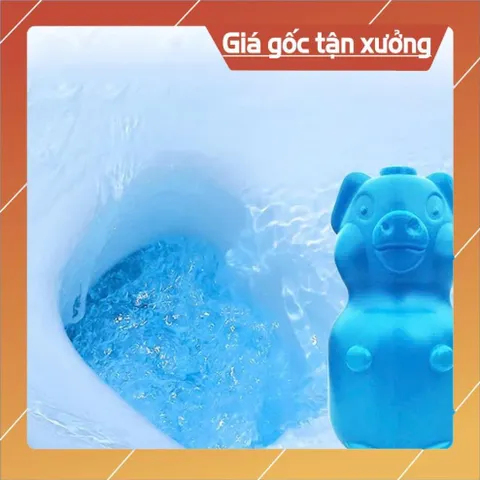 Lọ  Thả Bồn Cầu Hình Heo, Heo tẩy Toilet Diệt Khuẩn, Khử Mùi, Khử Trùng Nhanh Tiện Lợi
