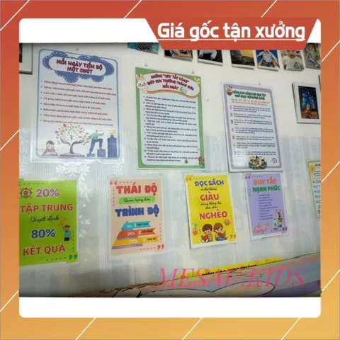Bộ Quy Tắc Gia Đình Cho Trẻ Quy Tắc Học Tập Quy Tắc Ứng Xử Bộ 10 Tờ Đồ Chơi Giáo Dục Phát Triển Trí Tuệ