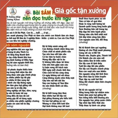 TO006 Tờ chú Nên Sám Hối Trước Khi Ngủ có ép plastic cực đẹp  2 SIZE A4 VÀ A3 ÉP PLASTICS