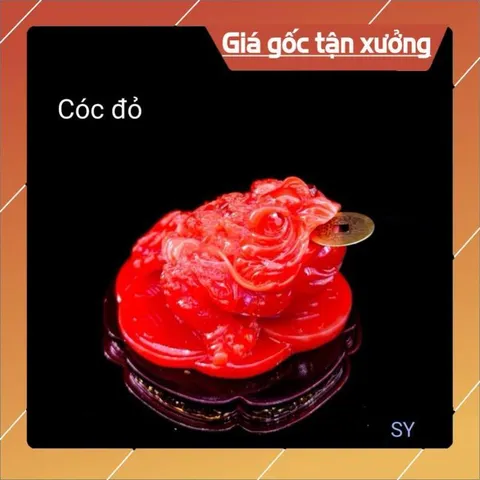 Cóc ( thiềm thừ ) bột đá cao cấp ngang 12cm, cao 8cm nhiều màu