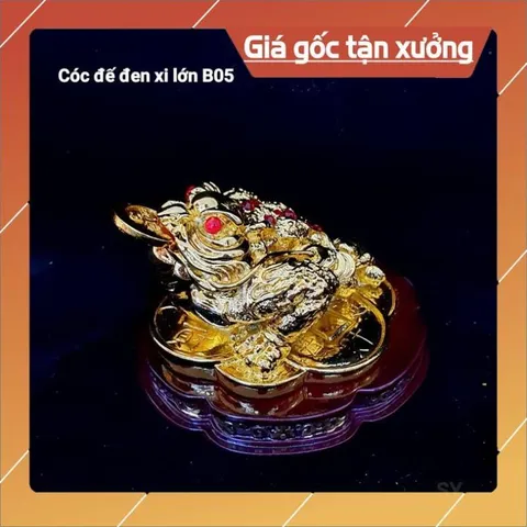 Cóc ( thiềm thừ ) bột đá cao cấp ngang 12cm, cao 8cm nhiều màu