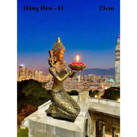 1 TƯỢNG CHƯ THIÊN DÂNG ĐÈN NẾN CAO 23CM (LẺ 1 TƯỢNG)