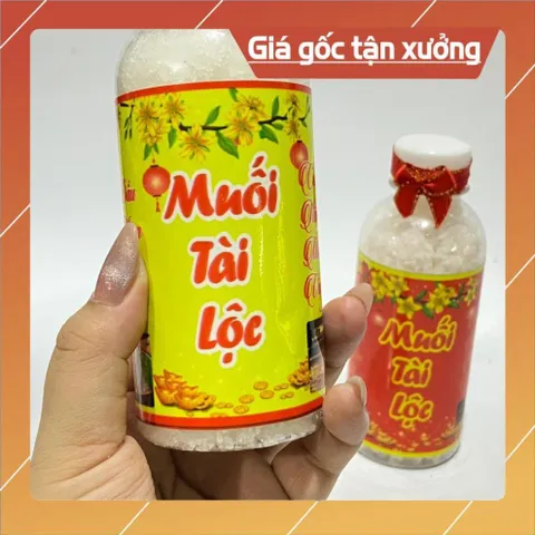 Chai Muối Tài Lộc Phong Thuỷ May Mắn Thờ Cúng Bàn Thần Tài Năm Mới Chiêu Tài Chiêu Lộc