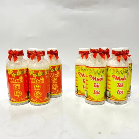 Chai Muối Tài Lộc Phong Thuỷ May Mắn Thờ Cúng Bàn Thần Tài Năm Mới Chiêu Tài Chiêu Lộc
