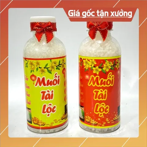 Chai Muối Tài Lộc Phong Thuỷ May Mắn Thờ Cúng Bàn Thần Tài Năm Mới Chiêu Tài Chiêu Lộc