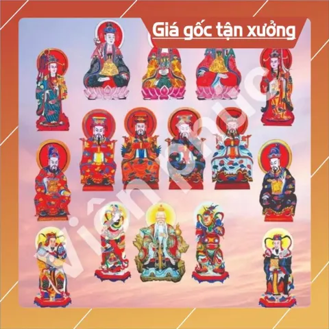COMB 16 BỨC TRANH ÉP PLATIC  CAO 41CM