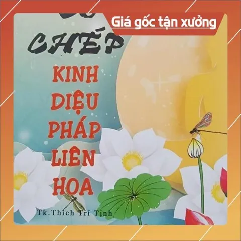 SỔ TAY CHÉPCHỮ MỜ KINH DIỆU PHÁP LIÊN HOA A4 - THÍCH TRÍ TỊNH  (TẶNG 5 VIẾT)