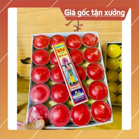 Hộp nến thơm tea light Quang  Huy 100viên cháy hơn 4h