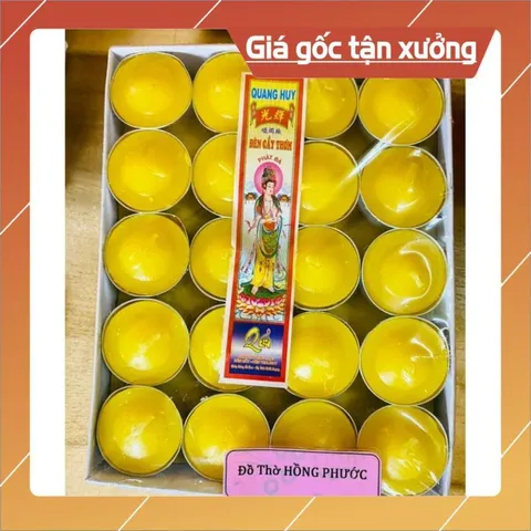 Hộp nến thơm tea light Quang  Huy 100viên cháy hơn 4h