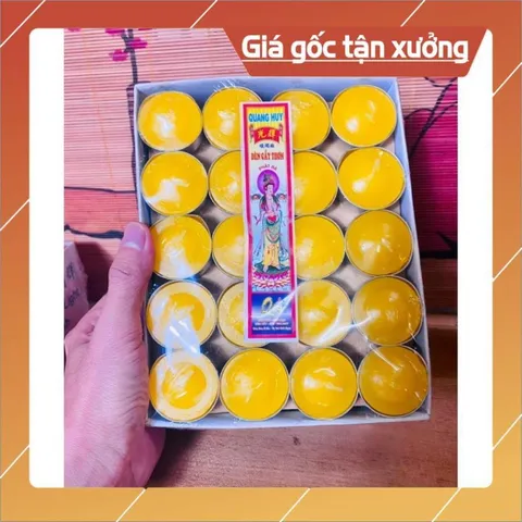 Hộp nến thơm tea light Quang  Huy 100viên cháy hơn 4h