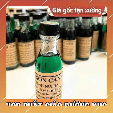 10 chai Dầu phong Linh Sơn Cảnh Tây Ninh Núi Bà - Chai thủy tinh mẫu mới