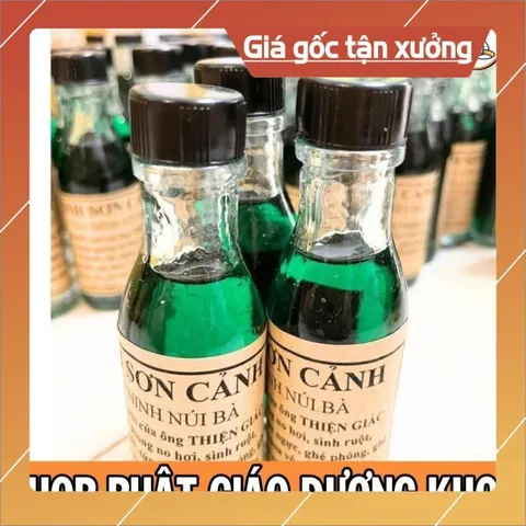 10 chai Dầu phong Linh Sơn Cảnh Tây Ninh Núi Bà - Chai thủy tinh mẫu mới