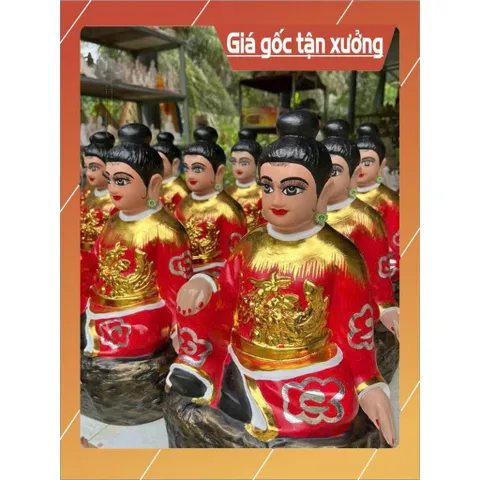 Tượng Bà Chúa Xứ An Giang Cao 30cm Chất Liệu Bột Đá Composite