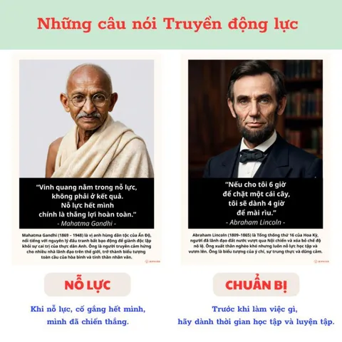 Bộ 8 Tranh dán tường các câu nói Vĩ nhân - Truyền động lực, cảm hứng, phát triển bản thân - Tặng kèm băng keo dán