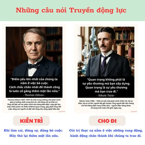 Bộ 8 Tranh dán tường các câu nói Vĩ nhân - Truyền động lực, cảm hứng, phát triển bản thân - Tặng kèm băng keo dán