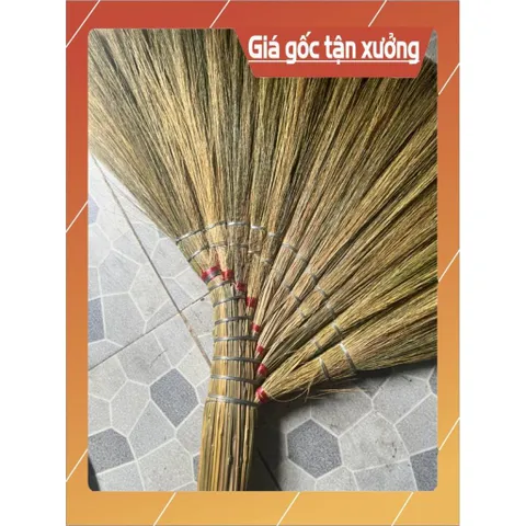 Chổi quét nhà loại DÀY, ĐẶC BIỆT ĐÃ LÀM SẠCH BÔNG CỎ(90 đến 95%) có hoả tốc