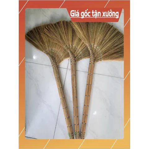 Chổi quét nhà loại DÀY, ĐẶC BIỆT ĐÃ LÀM SẠCH BÔNG CỎ(90 đến 95%) có hoả tốc
