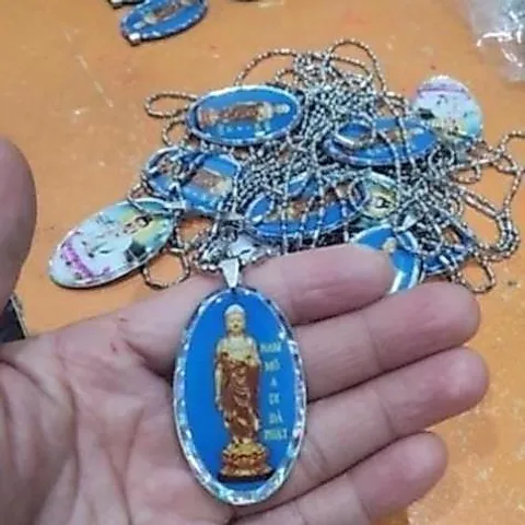 Dây chuyền 2 mặt. phật a di đà và quan âm bồ tát nhiều mẫu khách lựa HM12