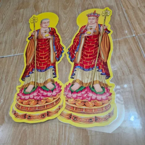 Bộ tranh cúng 15 bức ép plastic 40cm cực đẹp, có hoả tốc