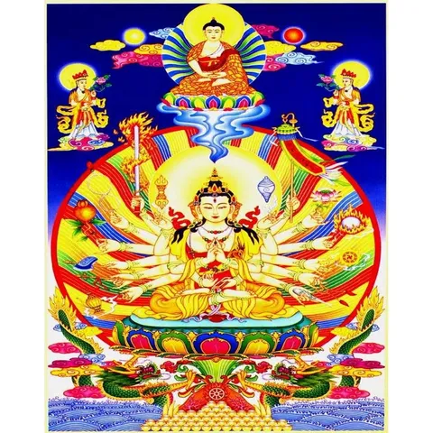KHUNG TRANH CHUẨN ĐỀ VƯƠNG BỒ TÁT NHIỀU CỠ