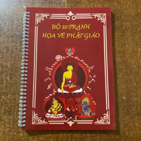 VỞ TÔ TRANH HÌNH ĐỨC PHẬT, BỒ TÁT A4 (TẶNG KÈM VIẾT)