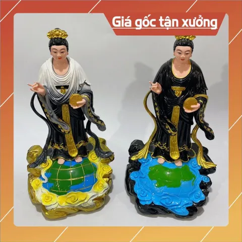 Tượng Mẹ Địa Mẫu Diêu Trì Cao 30cm Composite Hai Màu hoả tốc