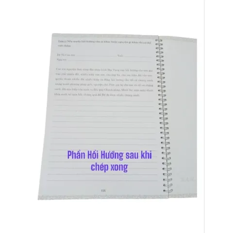 VỞ CHÉP KINH ĐỊA TẠNG CHỮ MỜ A4 LÒ XO - TẶNG KÈM VIẾT