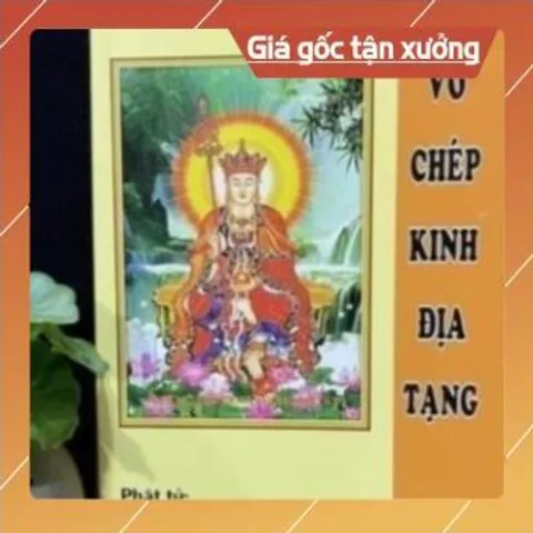 Tặng viết, Vở Chép Tay Chú Đại Bi có in chữ mờ có và hình Bồ Tát Quán Âm cực đẹp