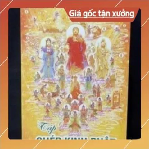 Tặng viết, Vở Chép Tay Chú Đại Bi có in chữ mờ có và hình Bồ Tát Quán Âm cực đẹp