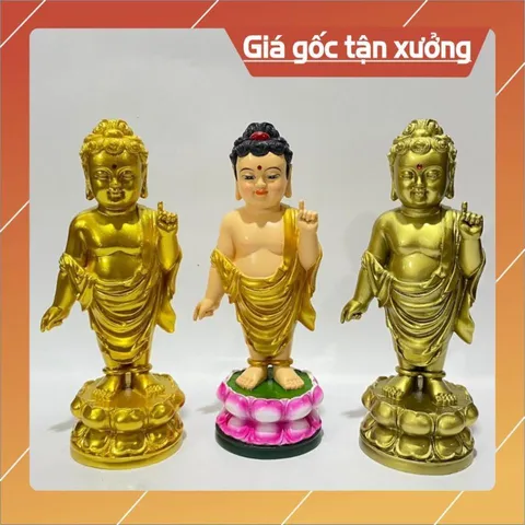 Tượng Đức Phật đản sanh cao 24cm-Nhiều mẫu 3 MÀU