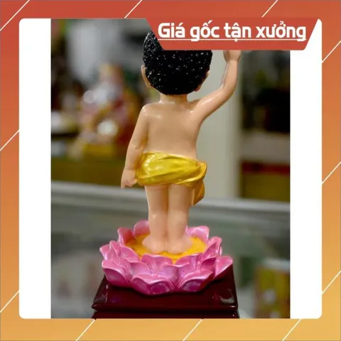 Tượng Đức Phật Đản Sanh vẽ màu cao 13cm có hoả tốc