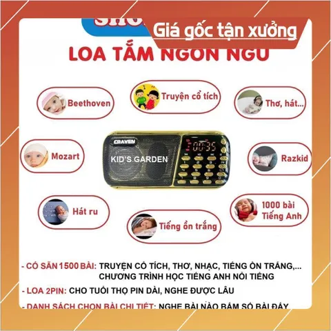 Loa Tắm Ngôn Ngữ Cho Bé, Loa Craven CR 853 3P Chính Hãng