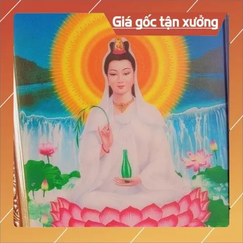 KHUNG HÌNH QUAN ÂM NGỒI 25CM X 35CM IN 3D