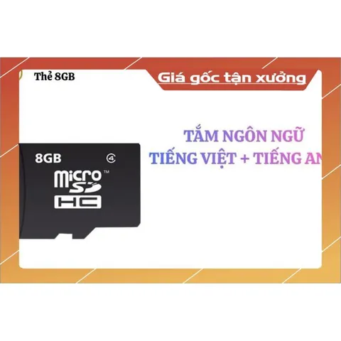 Thẻ nhớ 8 GB- dành cho trẻ học nói Tiếng Việt + tiếng Anh có hoả tốc hcm