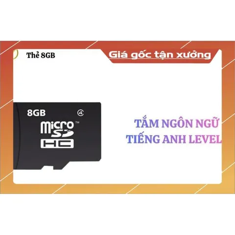 Thẻ nhớ 8GB- dành cho trẻ tắm ngôn ngữ tiếng Anh Level 1 có hoả tốc