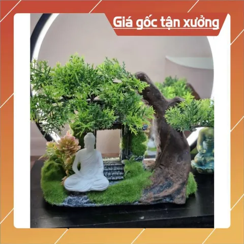 Tượng Phật Bổn Sư Thích Ca Mâu Ni 7cm mini Chất Liệu Bột Đá composite cao cấp