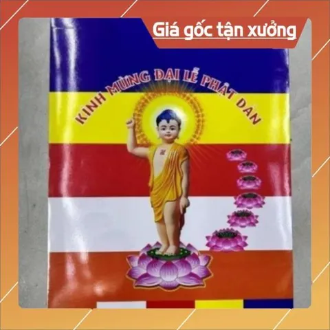 CỜ GIẤY PHẬT GIÁO 1 BỊCH / KHOẢNG 100 TẤM CỠ 20CM X 30CM CÓ HOẢ TỐC