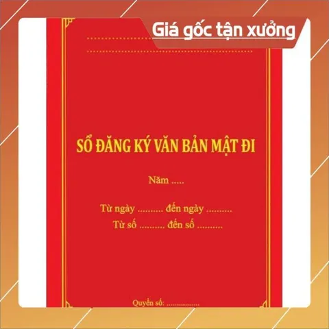 SỔ ĐĂNG KÝ VĂN BẢN MẬT ĐI có hoả tốc