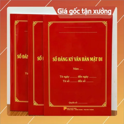 SỔ ĐĂNG KÝ VĂN BẢN MẬT ĐI có hoả tốc