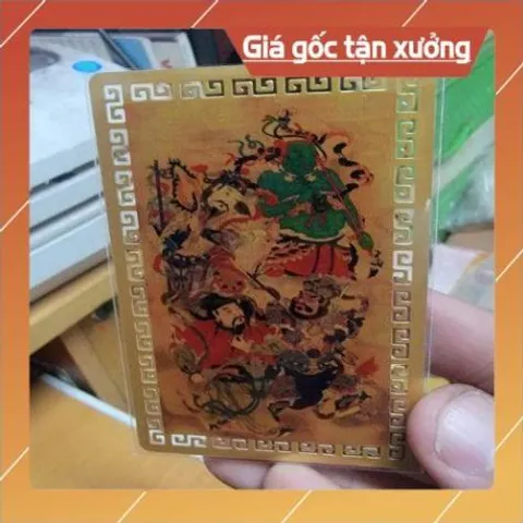 kim bài linh phù Tứ đại nguyên soái HÀNG CAO CẤP, có hoả tốc