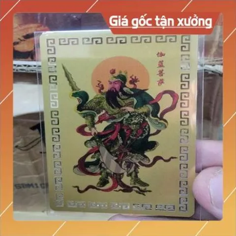kim bài linh phù quan thánh đế quân HÀNG CAO CẤP, có hoả tốc