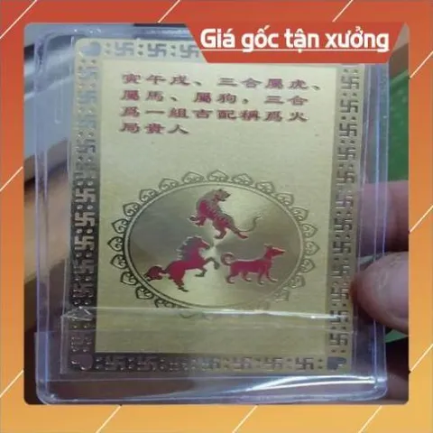 kim bài linh phù tam hợp dần ngọ tuất HÀNG CAO CẤP, có hoả tốc