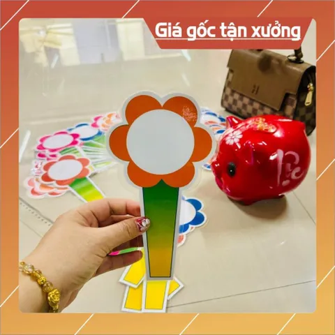 Sét 10, 20, 30...  Thẻ hoa ghi đáp án, số, dấu, chữ cái... 1 mặt - Viết xoá được có hoả tốc