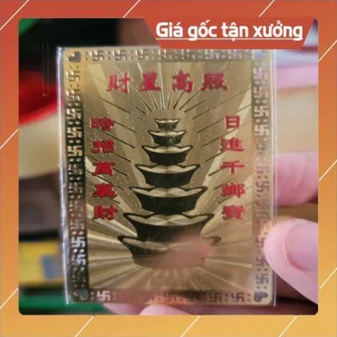 kim bài linh phù thần tài HÀNG CAO CẤP, có hoả tốc