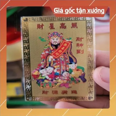 kim bài linh phù thần tài HÀNG CAO CẤP, có hoả tốc