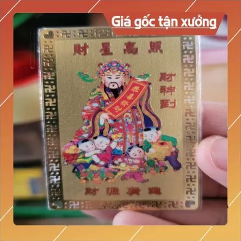 kim bài linh phù thần tài HÀNG CAO CẤP, có hoả tốc