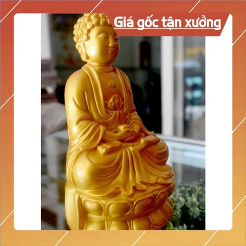 Tượng Đức Phật A Di Đà ngồi cao 15cm-nhiều mẫu composite