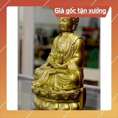 Tượng Đức Phật A Di Đà ngồi cao 15cm-nhiều mẫu composite